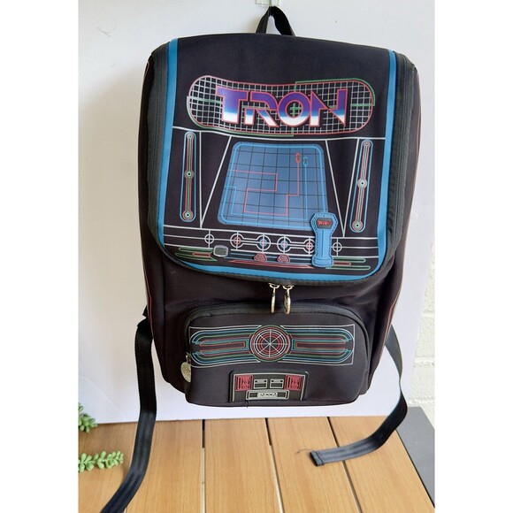 Disney Parks TRON Lightcycle Backpack Black Arcade Game Travel School Bag main image 8